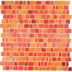 Mosani MOS85-0009, Mosaique, Verre, Rouge, Intérieure, Rectangle, 317 mm