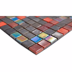Mosani MOS58-0913 carreau Mosaique Marron, Rouge