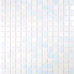 Mosani MOS240-WA02-N, Mosaique, Verre, Blanc, Intérieure, Rectangle, 305 mm