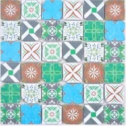 Mosani MOS160-0909, Mosaique, Verre, Multicolore, Intérieure, Rectangle, 300 mm