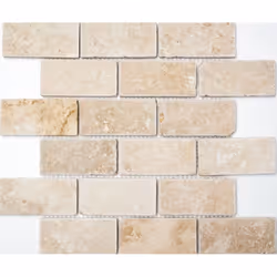 Mosani MOS43-1202, Mosaique, Beige, Intérieure, Rectangle, 305 mm, 305 mm