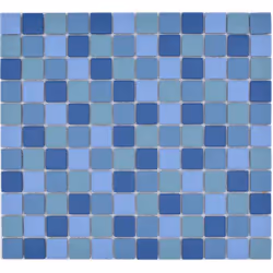Mosani MOS18-0404-R10, Mosaique, Vitrocéramique, Bleu, Intérieure, Rectangle, 326 mm