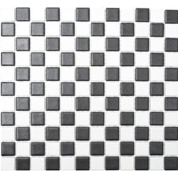 Mosani MOS18-0305-R10 carreau Mosaique Noir, Blanc
