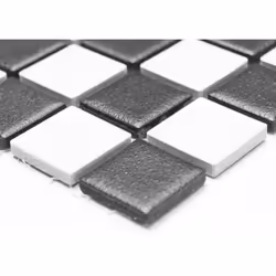Mosani MOS18-0305-R10 carreau Mosaique Noir, Blanc