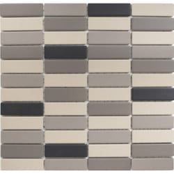 Mosani MOS24B-0208-R10 carreau Mosaique Gris, Beige