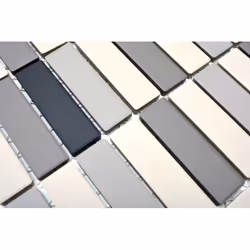 Mosani MOS24B-0208-R10 carreau Mosaique Gris, Beige