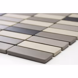 Mosani MOS24B-0208-R10 carreau Mosaique Gris, Beige