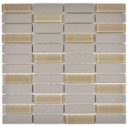Mosani MOS24-0212-R10 carreau Mosaique Gris