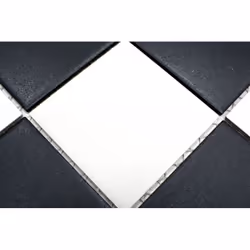 Mosani MOS22-0304-R10 carreau Mosaique Noir, Blanc