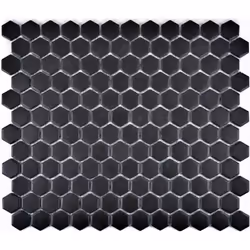 Mosani MOS11A-0304-R10, Mosaique, Verre, Noir, Intérieure, Rectangle, 260 mm
