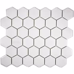 Mosani MOS11B-0102-R10, Mosaique, Verre, Blanc, Intérieure, Rectangle, 325 mm