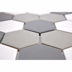 Mosani MOS11B-0123-R10 carreau Mosaique Noir, Gris, Blanc