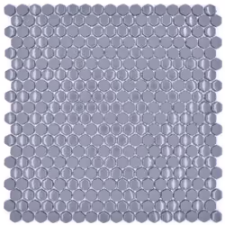 Mosani MOS140-0201, Mosaique, Verre, Gris, Intérieure, Rectangle, 290 mm