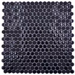 Mosani MOS140-0301, Mosaique, Verre, Noir, Intérieure, Rectangle, 290 mm