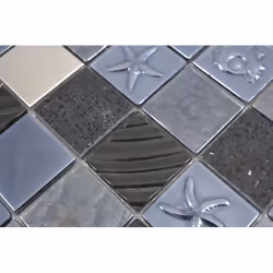 Mosani MOS88-2717 carreau Mosaique Noir