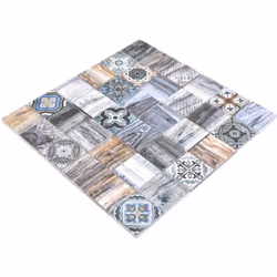 Mosani MOS160-w400 Mosaique Gris, Bleu