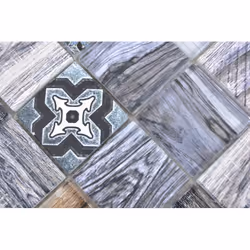 Mosani MOS160-w400 Mosaique Gris, Bleu