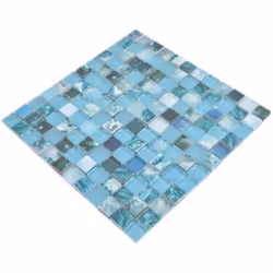 Mosani MOS74-0605 carreau Mosaique Bleu, Vert