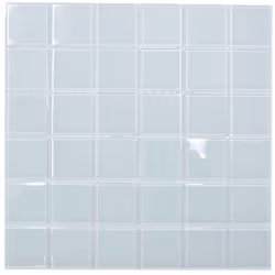 Mosani MOS78-0101, Mosaique, Verre, Blanc, Intérieure, Rectangle, 300 mm