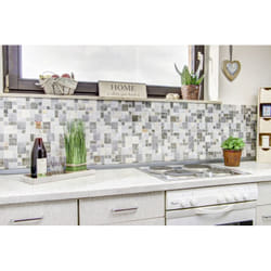 Mosani MOS49-525_f Mosaique Gris, Beige, Argent