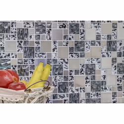 Mosani MOS88-0203_f Mosaique Noir, Argent