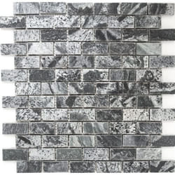 Mosani MOS28-0202_C carreau Mosaique Gris, Argent