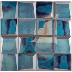 Mosani MOS88-XB10 carreau Mosaique Bleu