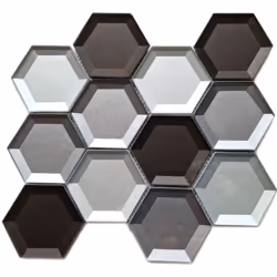 Mosani MOS88-XB159, Mosaique, Verre, Multicolore, Intérieure, Rectangle, 225 mm