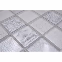 Mosani MOS78-W18 carreau Mosaique Blanc