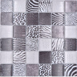 Mosani MOS78-W28 carreau Mosaique Noir