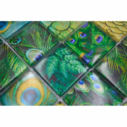 Mosani MOS78-W88 carreau Mosaique Vert