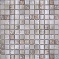 Mosani MOS68-WL34, Mosaique, Verre, Beige, Intérieure, Rectangle, 298 mm