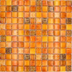 Mosani MOS68-WL44, Mosaique, Verre, Intérieure, Rectangle, 298 mm, 298 mm