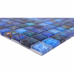 Mosani MOS68-WL74 carreau Mosaique Bleu, Turquoise