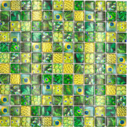 Mosani MOS68-WL84 carreau Mosaique Vert