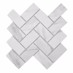 Mosani MOS24-1102, Mosaique, Vitrocéramique, Gris, Blanc, Intérieure, Rectangle, 274 mm