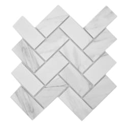 Mosani MOS24-1102 carreau Mosaique Gris, Blanc
