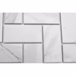Mosani MOS24-1102 carreau Mosaique Gris, Blanc