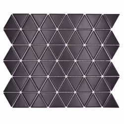 Mosani MOS13-t49, Mosaique, Vitrocéramique, Noir, Intérieure, Rectangle