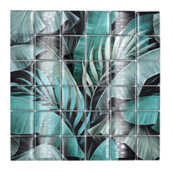 Mosani MOS88-Pic05 Mosaique Noir, Vert, Turquoise
