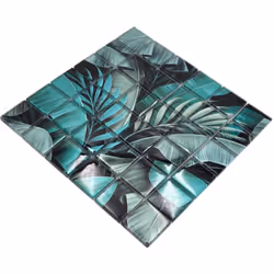 Mosani MOS88-Pic05 Mosaique Noir, Vert, Turquoise