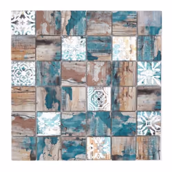 Mosani MOS160-W800, Mosaique, Verre, Beige, Intérieure, Rectangle, 298 mm
