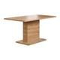 Table à manger fixe FOLLOW 6 personnes - Mélamine chêne artisan - L160 x P80 x H76 cm - TRENDTEAM