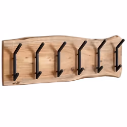 Porte-Manteau - FINEBUY - Bois massif - Marron - 100 x 29 x 125 cm