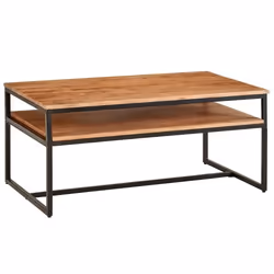 FineBuy Table Basse de Salon 100x60x45 cm Table Canapé Bois Metal Industriel