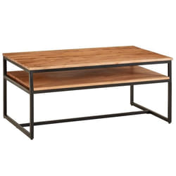 FineBuy Table Basse de Salon 100x60x45 cm Table Canapé Bois Metal Industriel