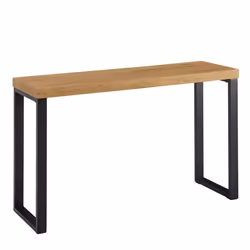 Table console - FINEBUY - 120x39x755 cm - Chêne / Noir - Métal - Élégance - Chic