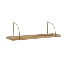Étagère Suspendue - FINEBUY - 60 cm - Bois Massif de Manguier - Métal Industriel - Style Moderne