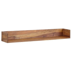 Étagère Murale - FINEBUY - Bois Massif Sheesham 120 cm - Flottante - Contemporaine - Laquée