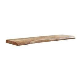 Étagère murale - FINEBUY - Bord darbre - Bois dacacia massif - 100 cm - Style campagnard